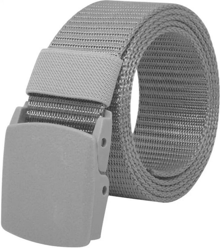 Men Casual Grey Canvas Belt