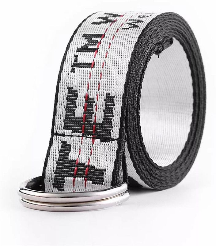 Men & Women Casual White Canvas Belt