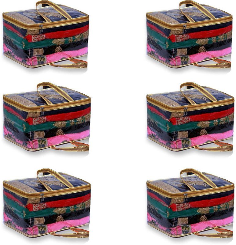 ZAKHRO 6 Multi Saree Covers - 6 Pcs ZS15119RG-6  (Multicolor)