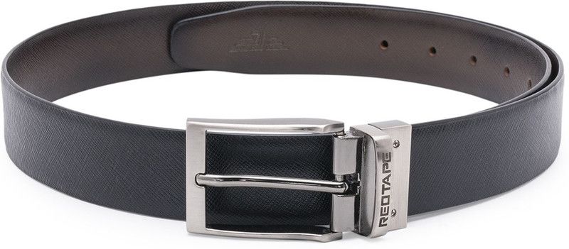 Men Casual Black, Brown Genuine Leather Reversible Belt