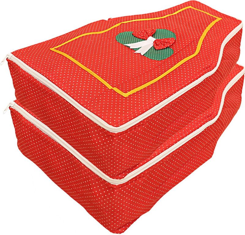 KUBER INDUSTRIES Blouse Cover Cotton Blouse Cover Set of 2 Pcs (Red) CTKTC0792  (Red)