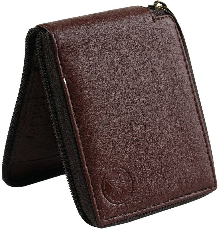 Boys Evening/Party, Travel, Casual, Trendy, Formal Brown Artificial Leather Wallet - Regular Size  (3 Card Slots)