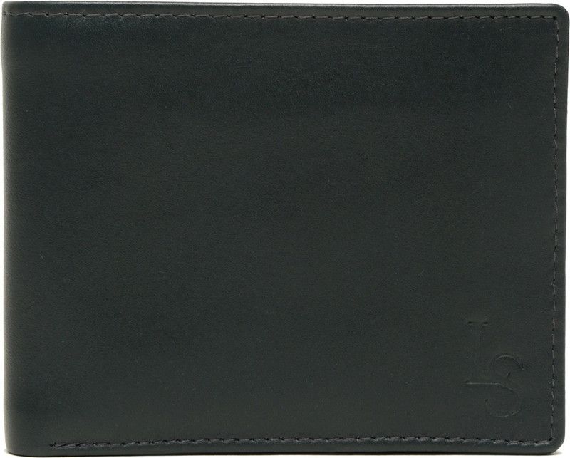 Men Casual Blue Genuine Leather RFID Wallet - Regular Size  (6 Card Slots)