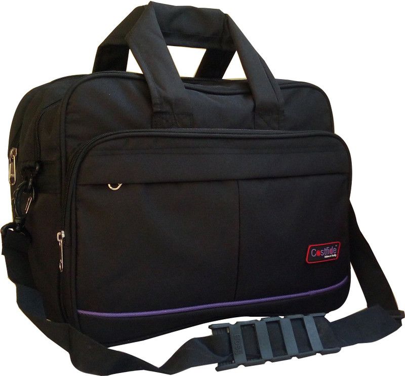 Men Purple, Black Shoulder Bag - Extra Spacious