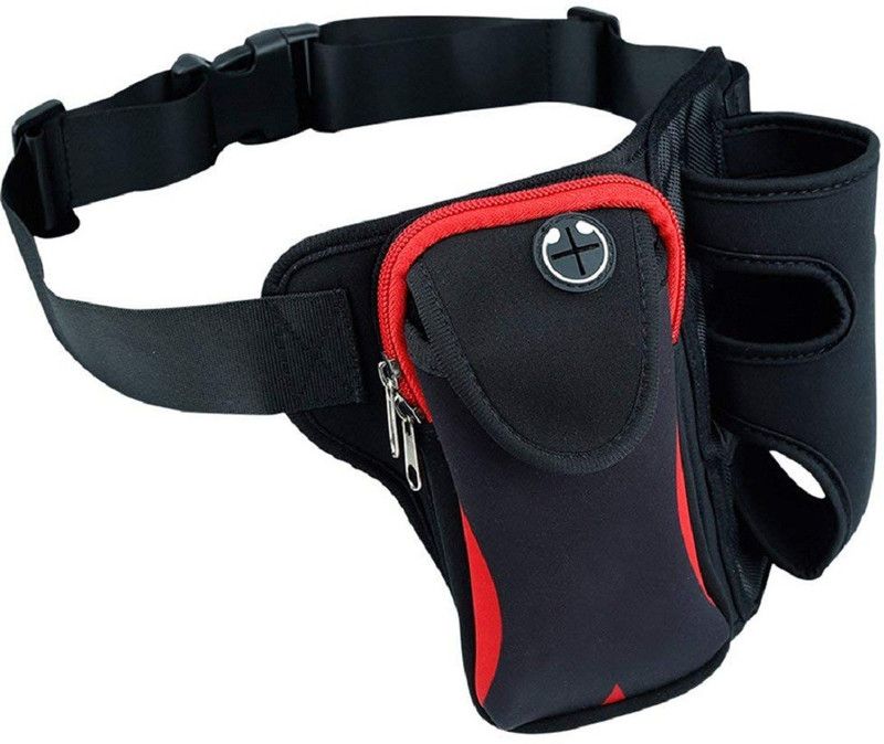 Cubern Running Waist Bag Running Waist Bag Waterproof Sports with Bottle 6.0 inch Universal Smartphone Armband Sports Running Bag  (Red)