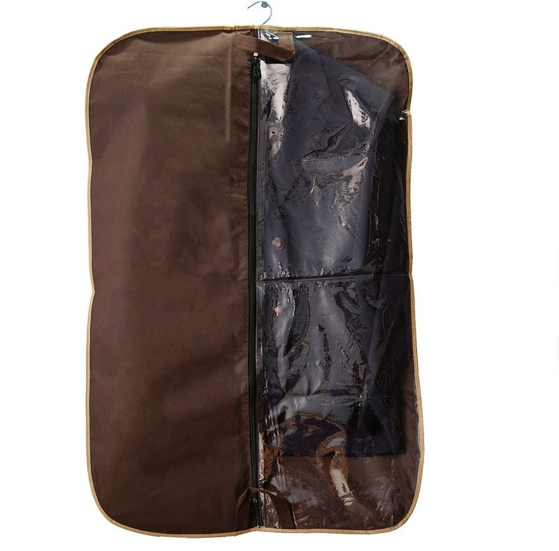 KANUSHI Foldable Coat Cover / Blazer Cover In Non Woven Fabric( Brown) COAT-HALF-01-BROWN  (Brown)