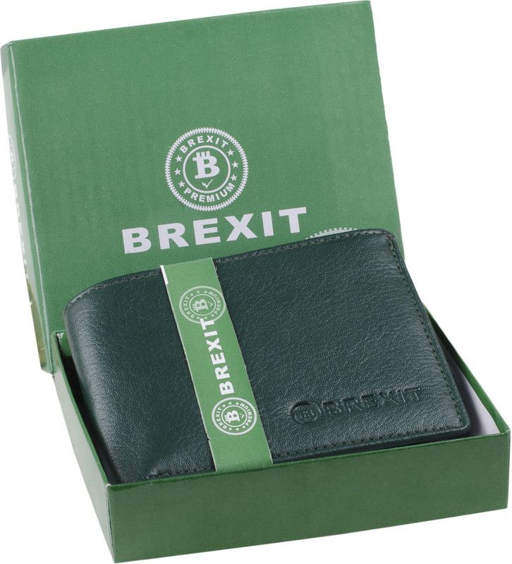Men Green Artificial Leather Wallet - Mini  (5 Card Slots)