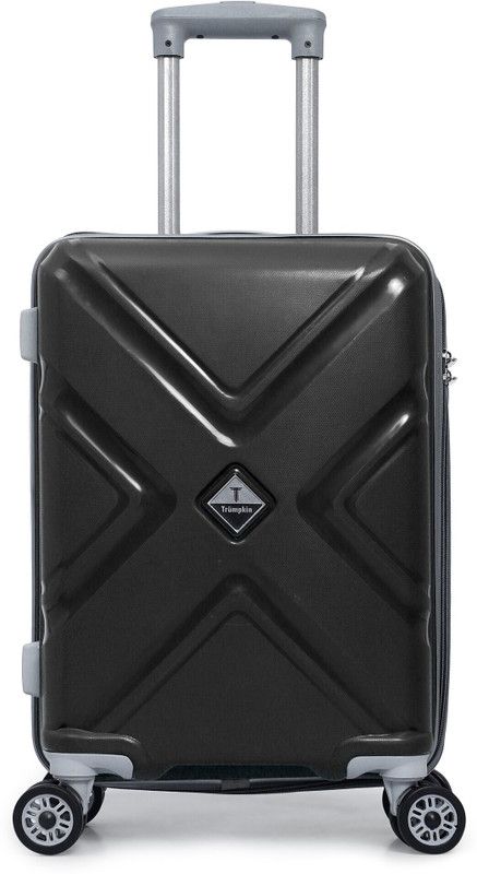 Small Cabin Suitcase (55 cm) - Polyester Soft-Side 55cm Small Trolley Bag - Black, Red