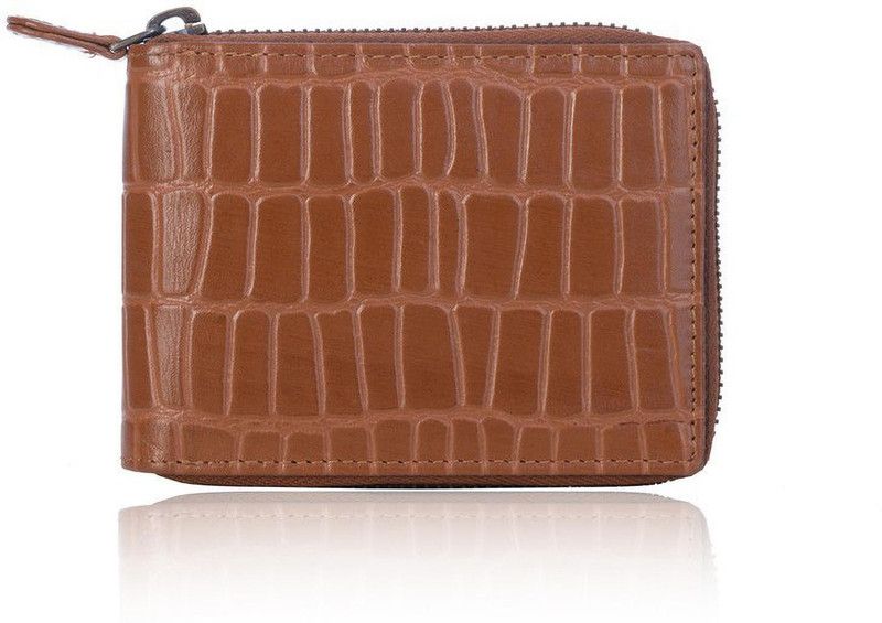 Women Formal Brown Genuine Leather Wallet  (8 Card Slots)
