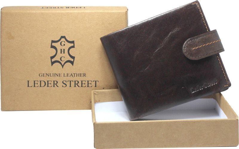 Men Trendy, Formal, Travel Brown Genuine Leather RFID Wallet - Regular Size  (7 Card Slots)