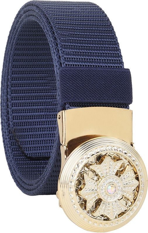 Men & Women Blue Nylon Belt