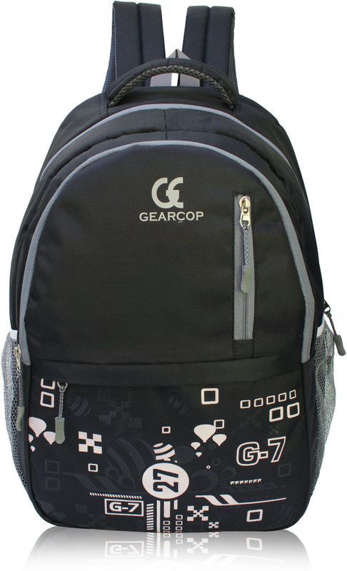 GEARCOP School Collage Office Laptop Travel Unisex Backpack Bags 30 L No Laptop Backpack  (Black)