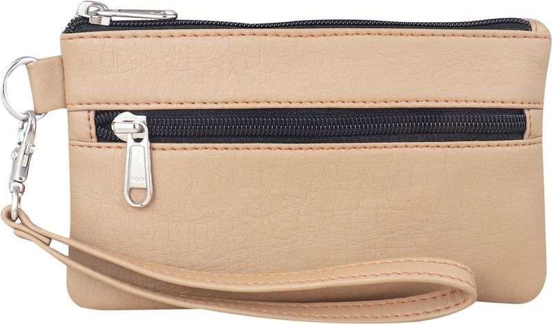 Women Casual, Formal Beige Artificial Leather Wallet - Regular Size