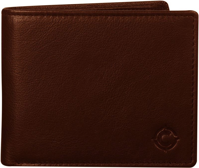 Men Evening/Party, Formal, Travel, Trendy Brown Genuine Leather RFID Wallet  (10 Card Slots)