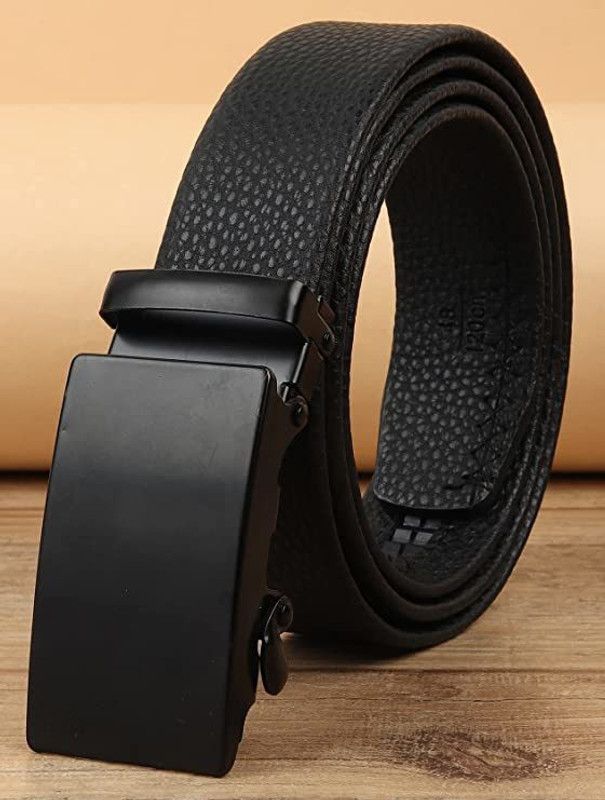 Men Casual, Formal Black Artificial Leather Belt