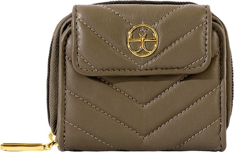 Women Casual, Evening/Party Green Genuine Leather RFID Wallet  (8 Card Slots)