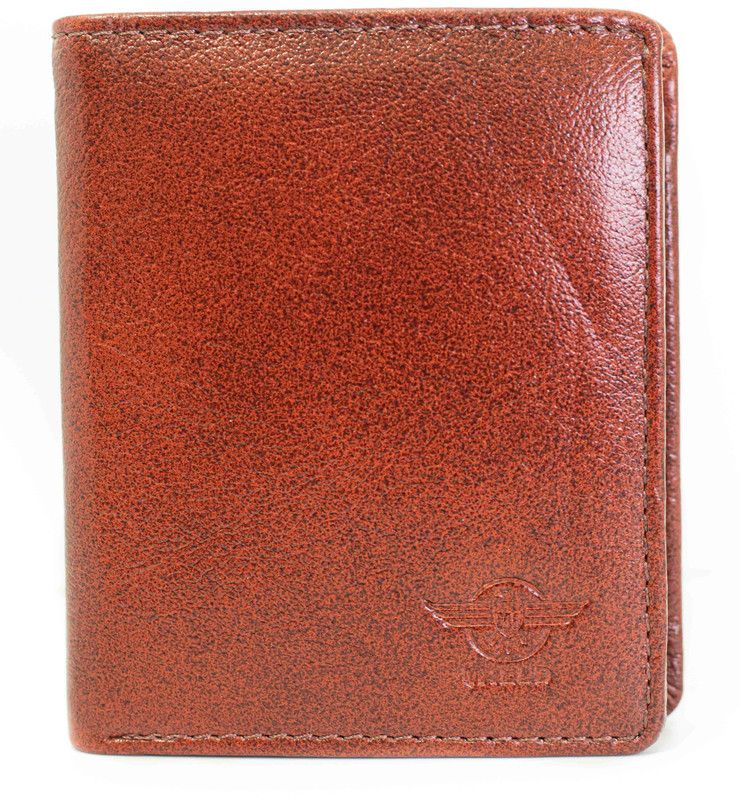 Men Formal, Casual, Travel, Trendy Brown Genuine Leather RFID Wallet  (9 Card Slots)