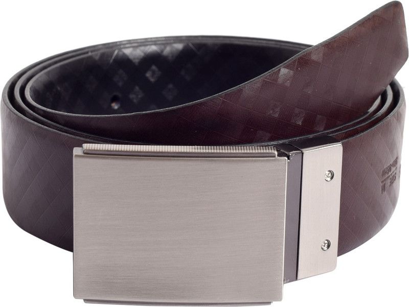 Men Casual Brown, Black Genuine Leather Reversible Belt