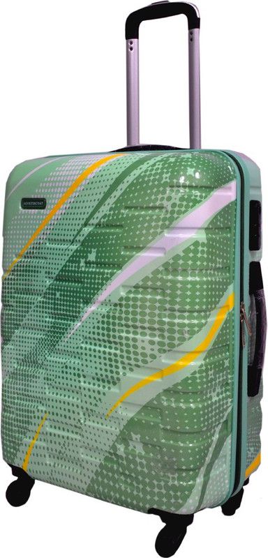 Large Check-in Suitcase (79 cm) - LARGE SIZE 4W POLYCARBONATE TROLLEY BAG 75 CM - Green