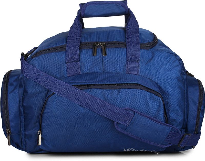 55 L Hand Duffel Bag - Travell Waterproof Polyester Lightweight 50 Liter Luggage Navy Blue Travel Duffel Bag… - Blue - Large Capacity