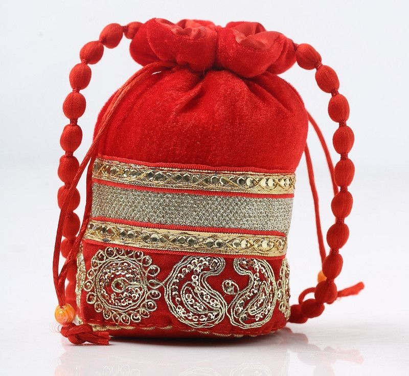 Girls Red Potli