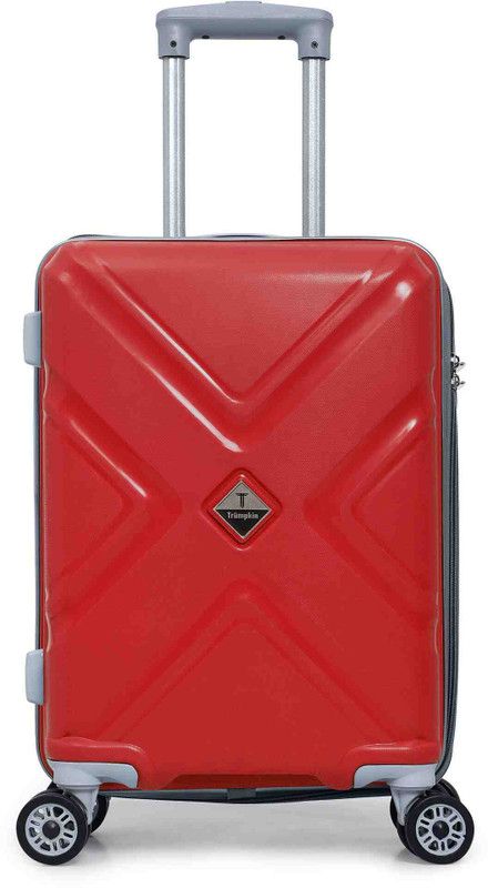 Small Cabin Suitcase (51 cm) - Scottish / Polyester / Suitcase Trolley / Travel / Tourist / Bag / - Red
