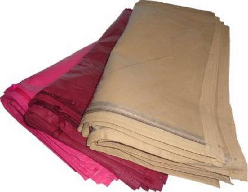 Chehek Saree Cover High Quality Pack of 36 non woven multicolor single saree cover bag Gift Organizer bag vanity pouch Keep saree/Suit/Travelling Pouch (Multicolor) Garment Cover  (Multicolor)