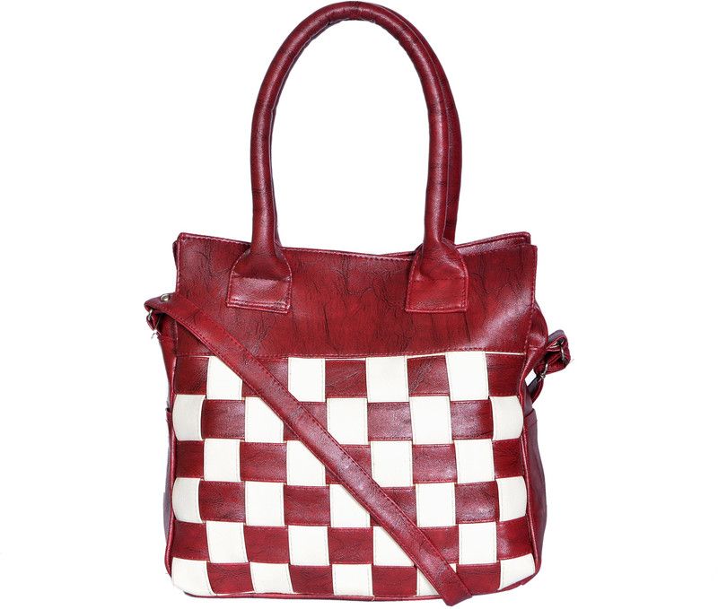 Women Maroon Tote - Mini