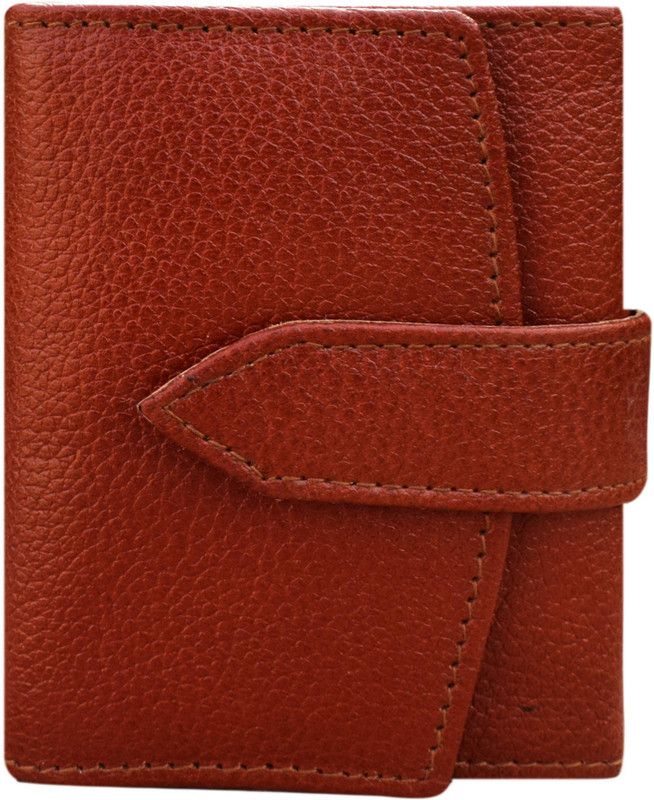 Men Casual Maroon Genuine Leather Wallet - Regular Size  (5 Card Slots)