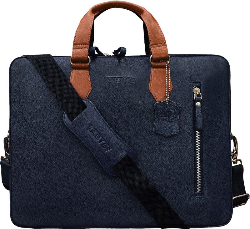 Men & Women Blue, Tan Messenger Bag