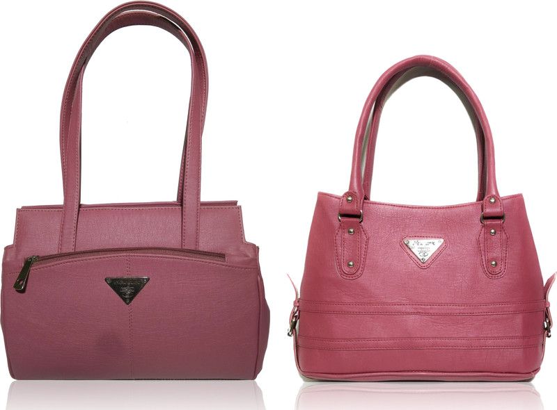 Women Purple Shoulder Bag - Extra Spacious  (Pack of: 2)