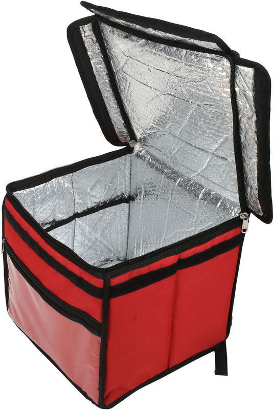 Ultrafine Popular 35 LITERS Silver Premium Size Bike pickup single Compartment Insulated Thermal Pizza/Food/Meal/Thalis/Lunch Boxes/Grocery Multipurpose Comfortable Carriage Delivery Backpack Bag Waterproof Backpack  (Silver, 35 L)