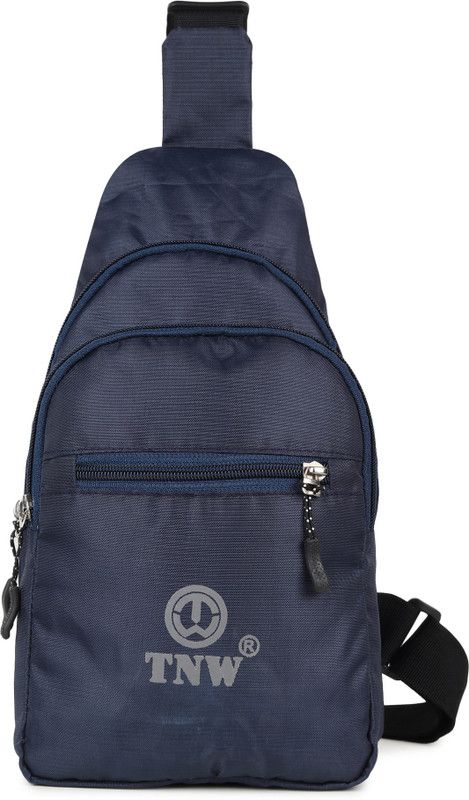 Blue Men & Women Messenger Bag