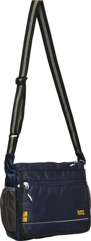 Blue, Black Men & Women Sling Bag
