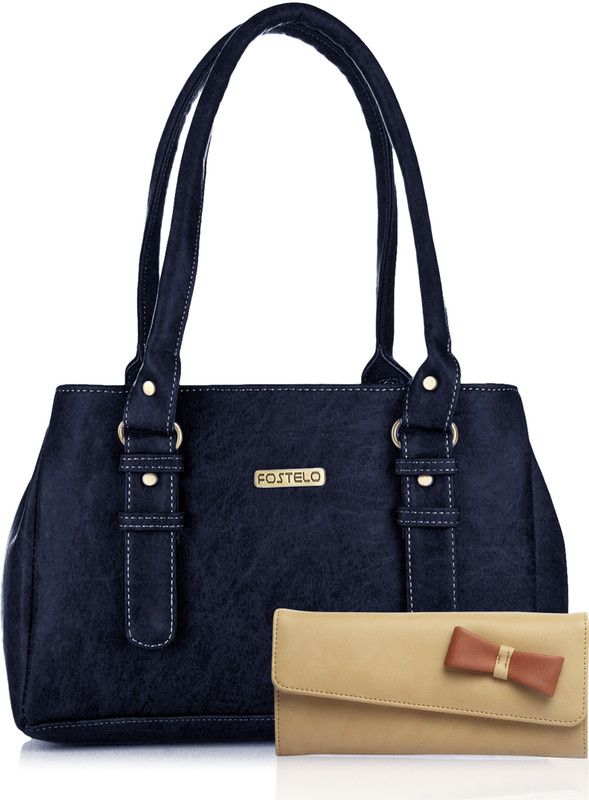Women Blue Shoulder Bag - Extra Spacious  (Pack of: 2)