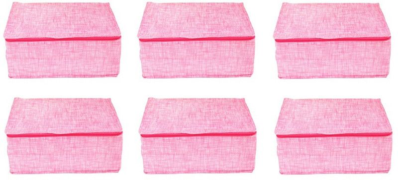 ROYALIMAGES Designer Non Woven Saree Cover set of 6 Pcs RI_016_PK06 9IN/SAR/NET/RP/03p9781234568248  (Pink)