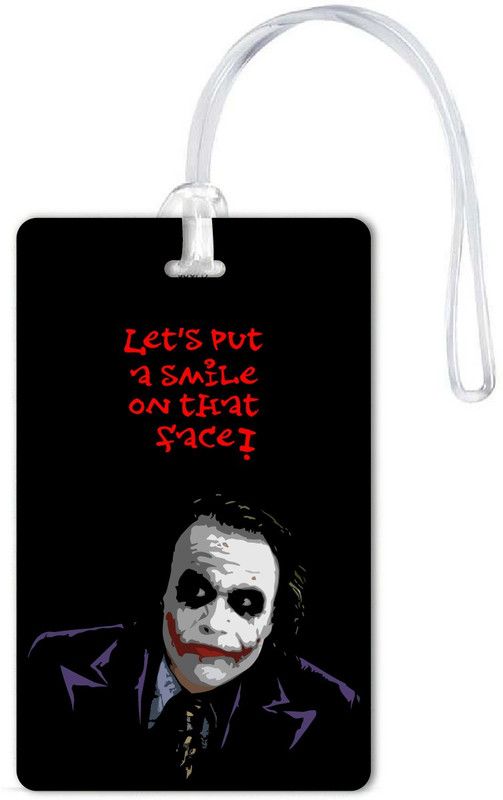woopme Lets Put A Smile On That Face Luggage Tag  (Multicolor)