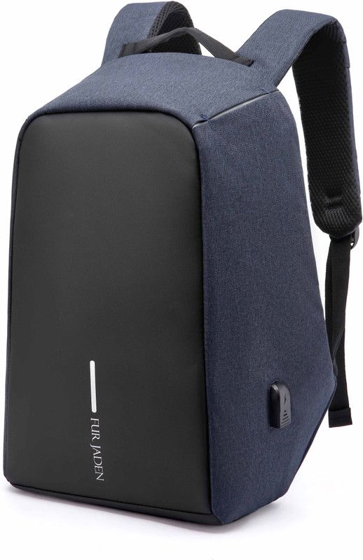 Small 15 L Laptop Backpack Navy 20L Anti Theft Waterproof Backpack with USB Charging  (Blue)