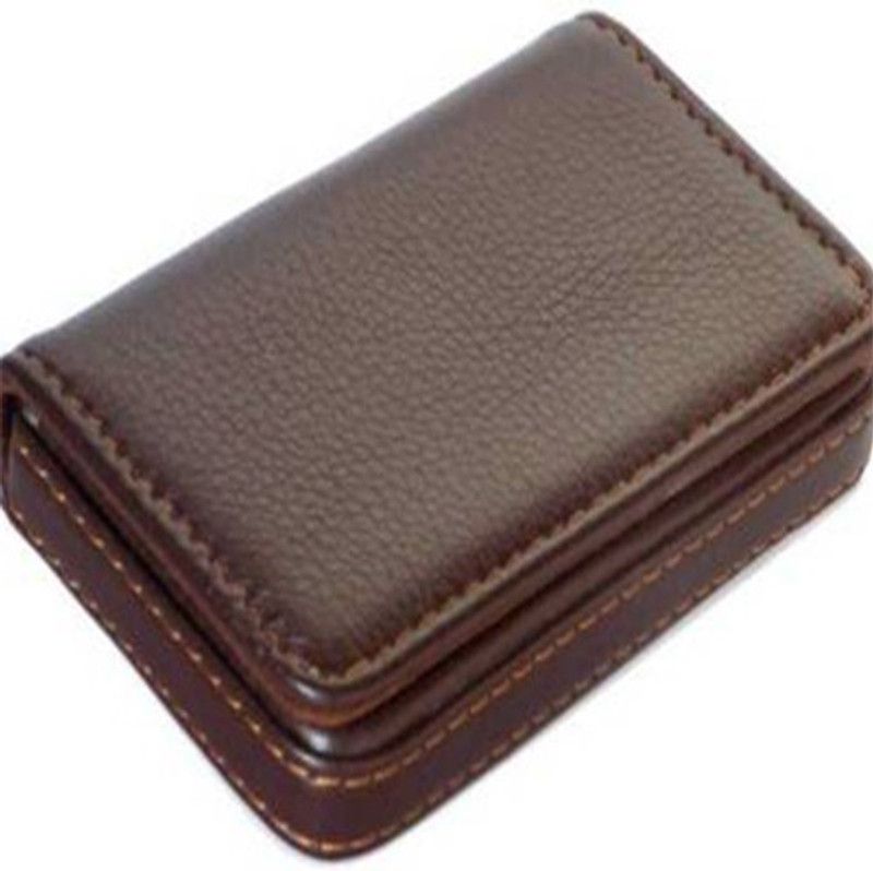 MSNL Leather Card Holder for men 7 Card Holder  (Set of 1, Brown)