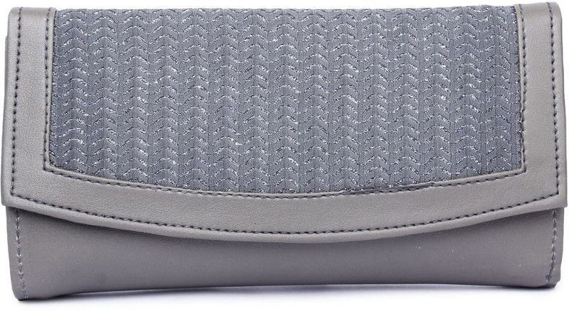 Casual, Party, Formal Grey Clutch - Regular Size