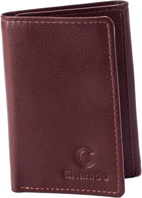 Men Formal, Trendy, Evening/Party, Travel Brown Genuine Leather RFID Wallet - Mini  (16 Card Slots)