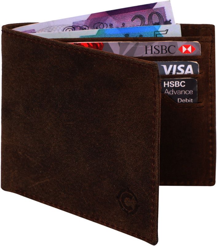 Men Casual, Formal, Trendy Tan Genuine Leather RFID Wallet - Regular Size  (5 Card Slots)