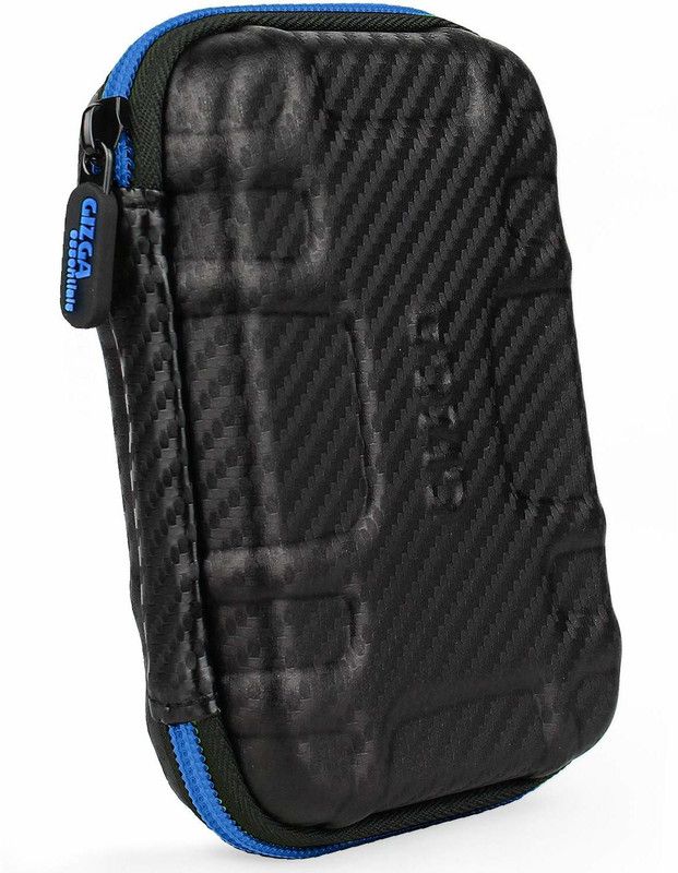 Gizga Essentials Travel Organizer Pouch for Data Cable, Pen Drives, Memory Card, Earphones  (Black, Blue)