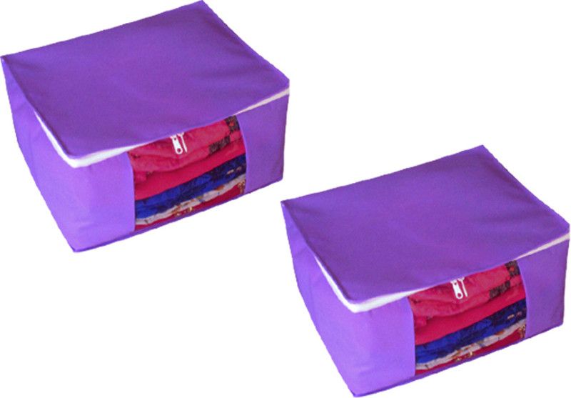Aadhya Designer Large Non Woven 5 saree cover SAREECOVERS15  (Purple)