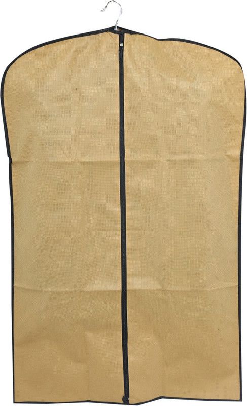 KUBER INDUSTRIES Designer Men's Coat Blazer cover Foldover Breathable Garment Bag Suit cover- Cream SAREESCKU8925  (Cream)