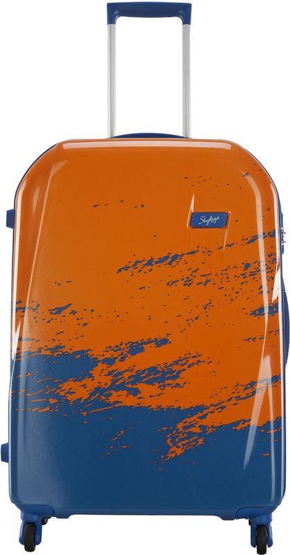 Large Check-in Suitcase (75 cm) - HORIZON STROLLY 75 360(E)ORAGNE DARKBLU - Orange