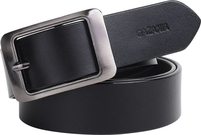 Men Formal, Casual, Evening, Party Black Genuine Leather Belt