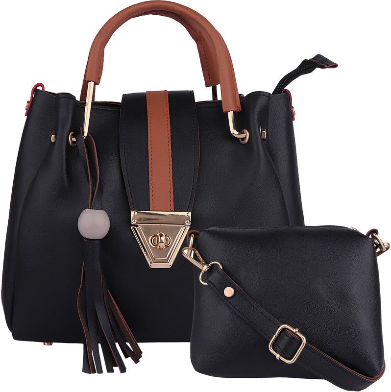Black Women Shoulder Bag - Mini  (Pack of 2)