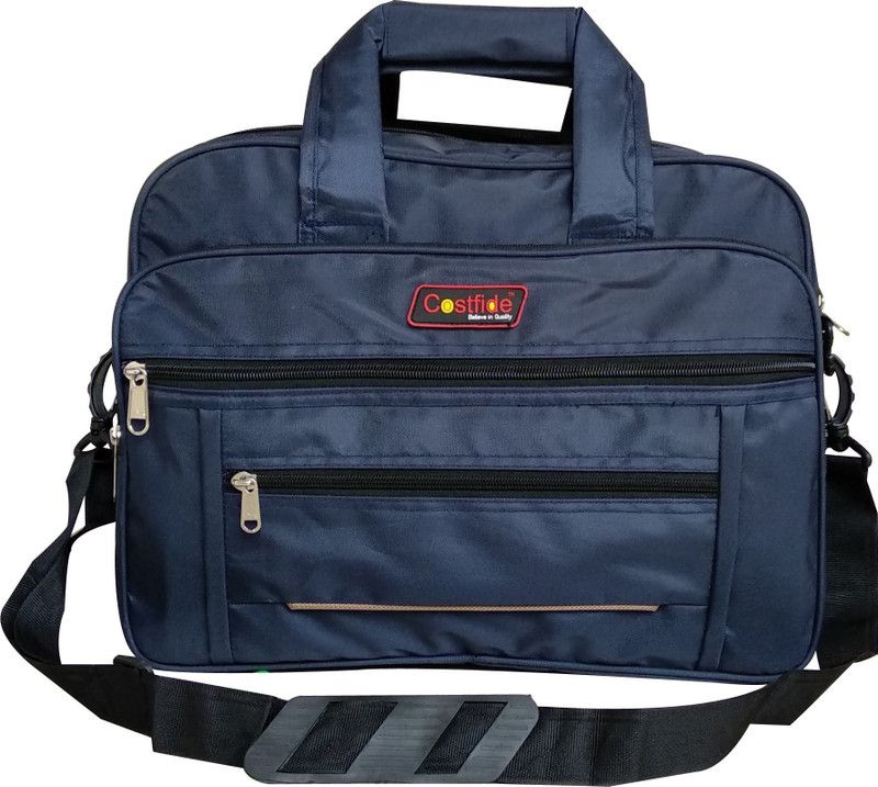 Men Gold, Blue Messenger Bag - Extra Spacious