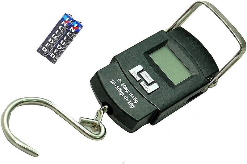 Siya Shine Digital Hanging Scale, LCD Screen 50kg weight capacity, green backlight Y6 Weighing Scale  (Black)
